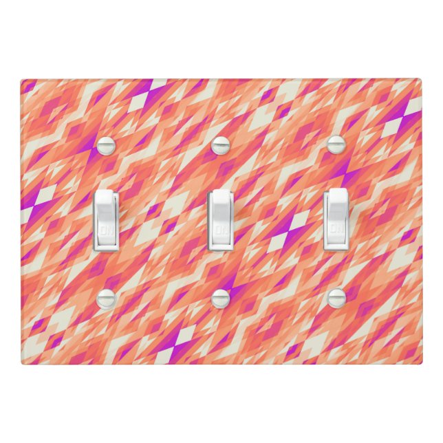 Cute artistic geometric patterns light switch cover (In Situ)