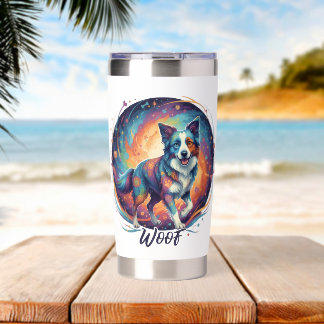 Cute Artistic Puppy Design for Dog Lovers Insulated Tumbler