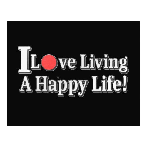 Cute Artwork Design About Happy Life Buy Photo Print