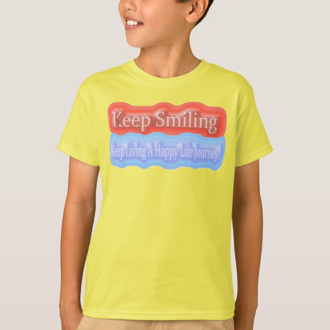 Cute Artwork Design About "Keep Smiling". Buy T-Shirt (Front)