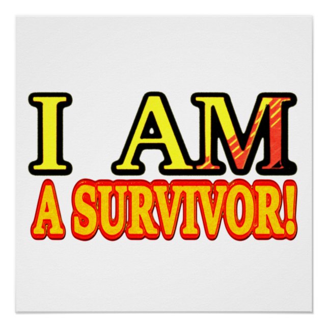 Cute Artwork Design "SURVIVOR". Buy Now Poster (Front)