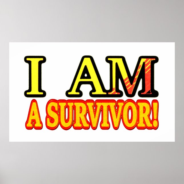 Cute Artwork Design "SURVIVOR". Buy Now Poster (Front)