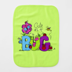 Cute as a Bug Burp Cloth