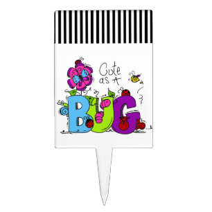 Cute as a Bug Cake Topper