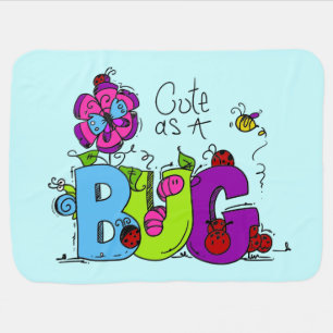 Cute as a Bug Stroller Blanket