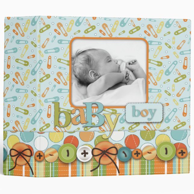 Cute as a Button 2in Photo Album Binder (Front/Spine)
