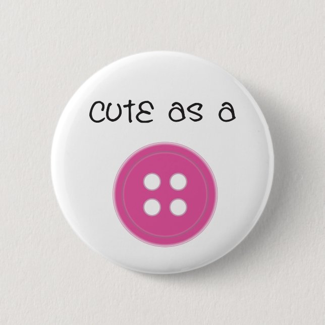 Cute as a Button - Girl (Front)