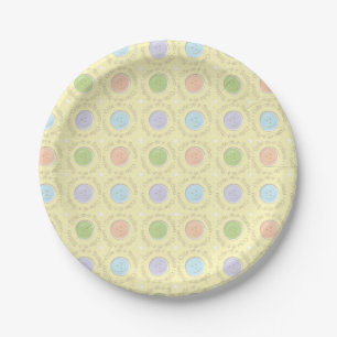 Cute-as-a-Button Paper Plates