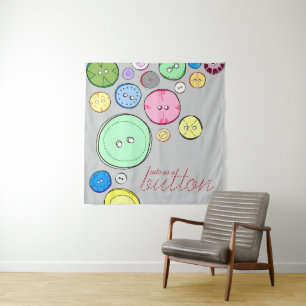 Cute as a Button Tapestry