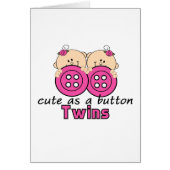 Cute As A Button Twin Girls (Front)