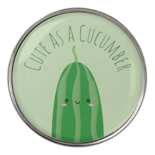 Cute As a Cucumber Funny Cutecumber Golf Ball Marker