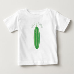 Cute As a Cucumber Funny Kawaii Cutecumber Unisex Baby T-Shirt