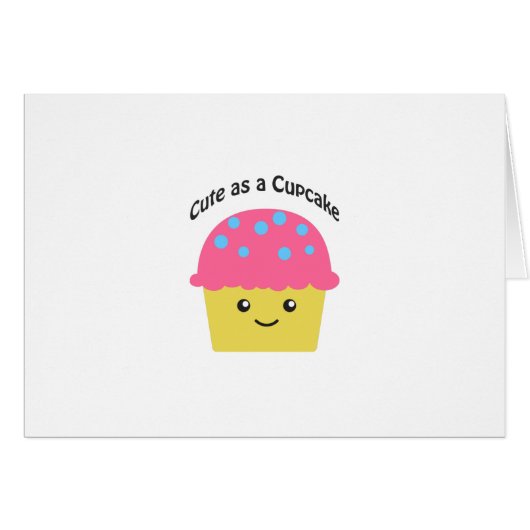 Cute as a Cupcake Cards (Front Horizontal)
