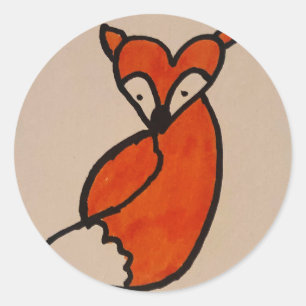 Cute as a fox sticker 