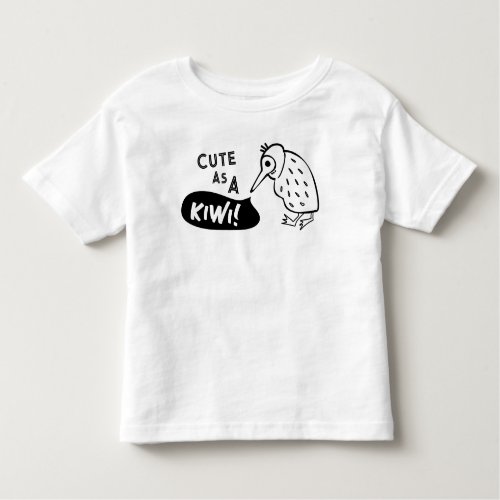 Cute as a Kiwi Australian Animal Toddler T_shirt