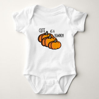 CUTE AS A PUMPKIN baby onzie! Halloween or fall!! Baby Bodysuit