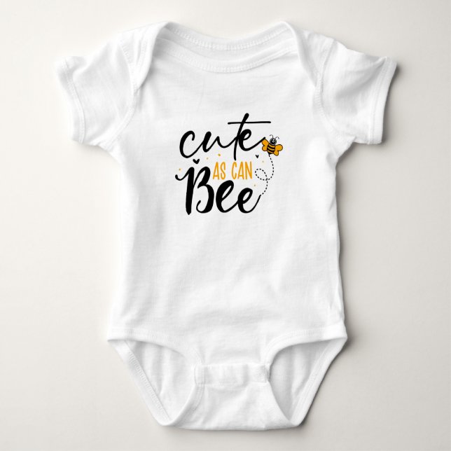Cute As Can Be Baby Bodysuit (Front)