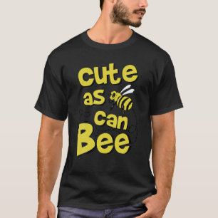 Cute As Can Bee Buzzing Bee Portrait T Shirt