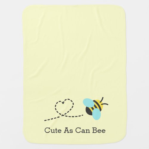 Cute as can bee for babies receiving blanket