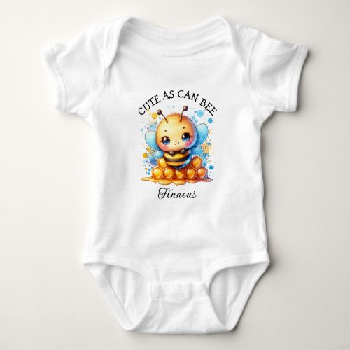 Cute as Can Bee  Honey bee Baby Boys Baby Bodysuit