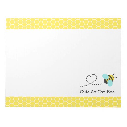 Cute as can bee Honeycomb Pattern Notepad