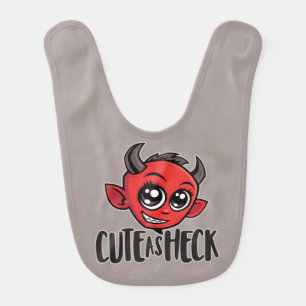 Cute as Heck Devil Baby Bib