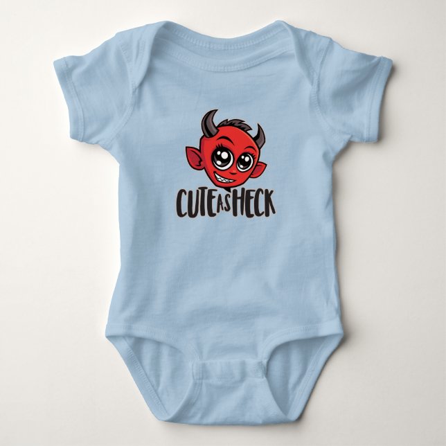 Cute as Heck Devil Baby Bodysuit (Front)