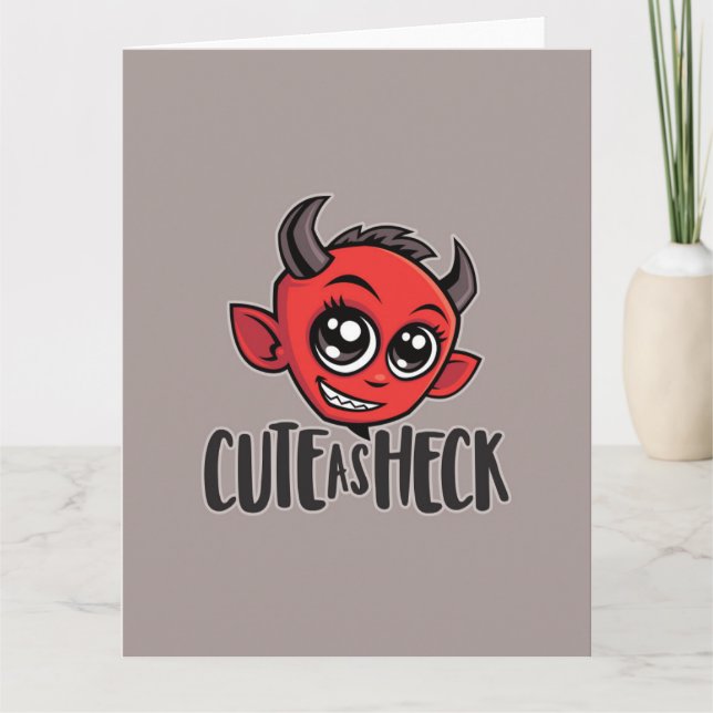 Cute as Heck Devil Card (Front)