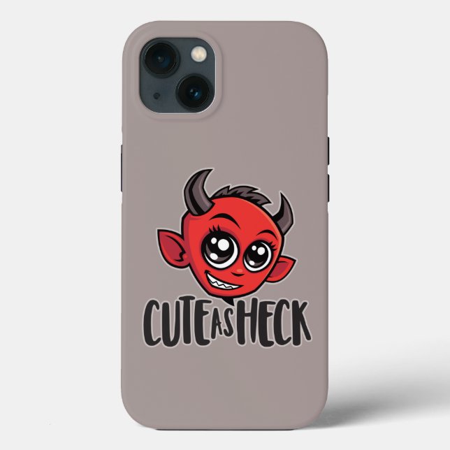 Cute as Heck Devil Case-Mate iPhone Case (Back)