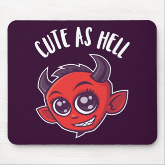 Cute as Hell Devil Mouse Pad