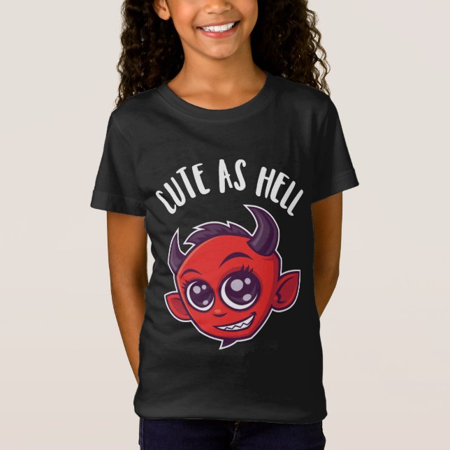 Cute as Hell Devil T-Shirt (Front)