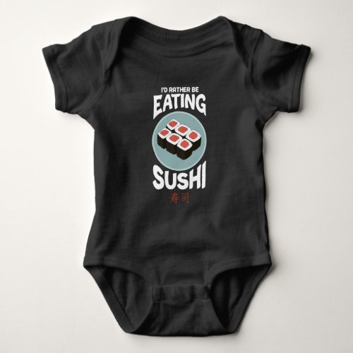 Cute Asian Food Kawaii Sushi Rice Fish Lover Baby Bodysuit