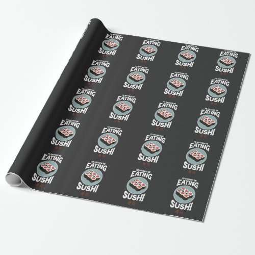 Cute Asian Food Kawaii Sushi Rice Fish Lover Wrapping Paper