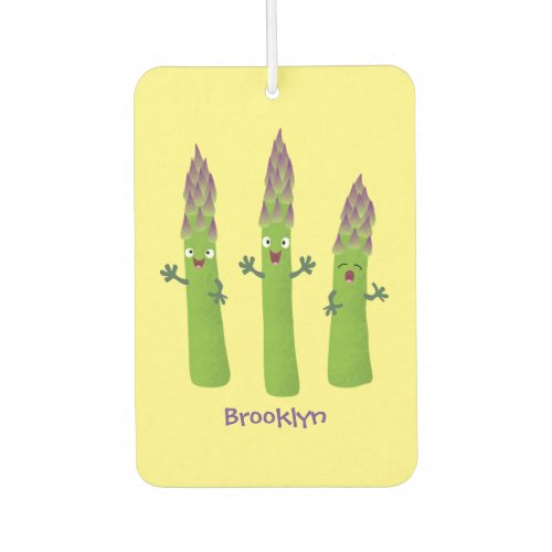 Cute asparagus singing vegetable trio cartoon air freshener