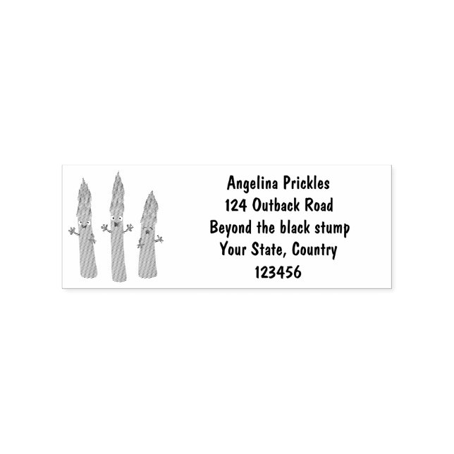 Cute asparagus singing vegetable trio cartoon rubber stamp (Imprint)
