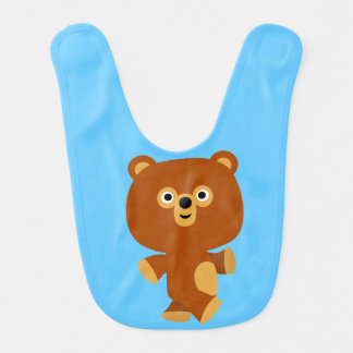 Cute Assertive Cartoon Bear Baby Bib