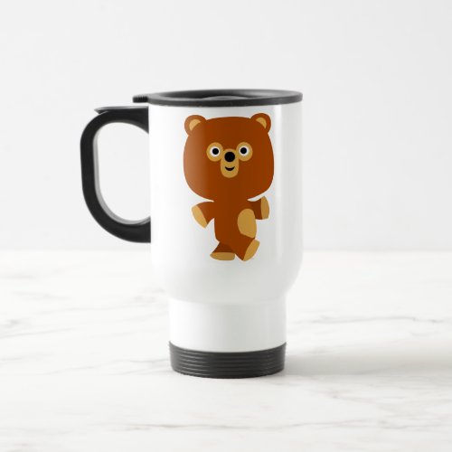Cute Assertive Cartoon Bear Commuter Mug