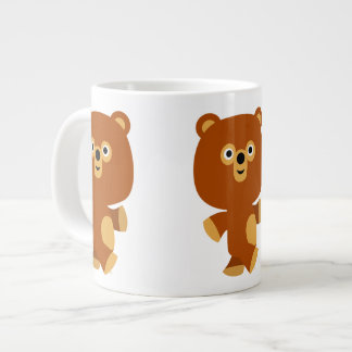 Cute Assertive Cartoon Bear Jumbo Mug