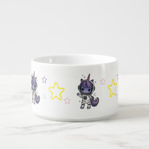 Cute Astro Unicorn Chili Bowl