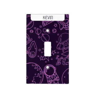 Cute Astronaut Baby Nursery  Light Switch Cover