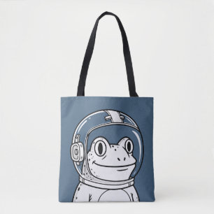 Cute Astronaut Frog Space Adventure  Tote Bag