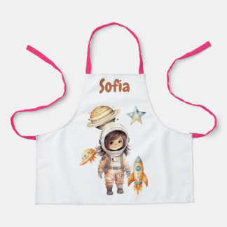 Cute astronaut Space Adventure personalized  Apron