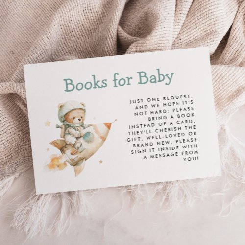 Cute Astronaut Teddy Bear Books for Baby Shower