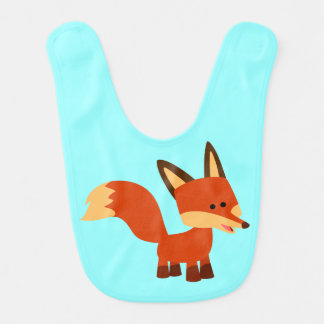 Cute Astute Cartoon Fox Baby Bib