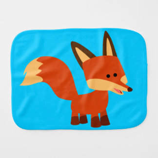 Cute Astute Cartoon Fox Burp Cloth
