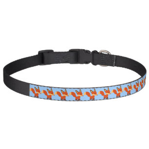Cute Astute Cartoon Fox Dog Collar