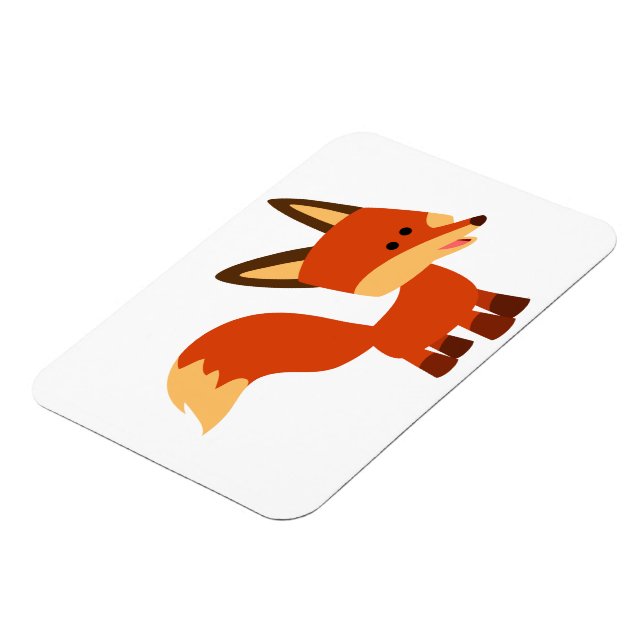 Cute Astute Cartoon Fox Flexible Magnet (Left Side)