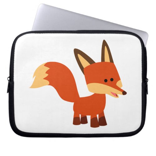 Cute Astute Cartoon Fox Laptop Sleeve