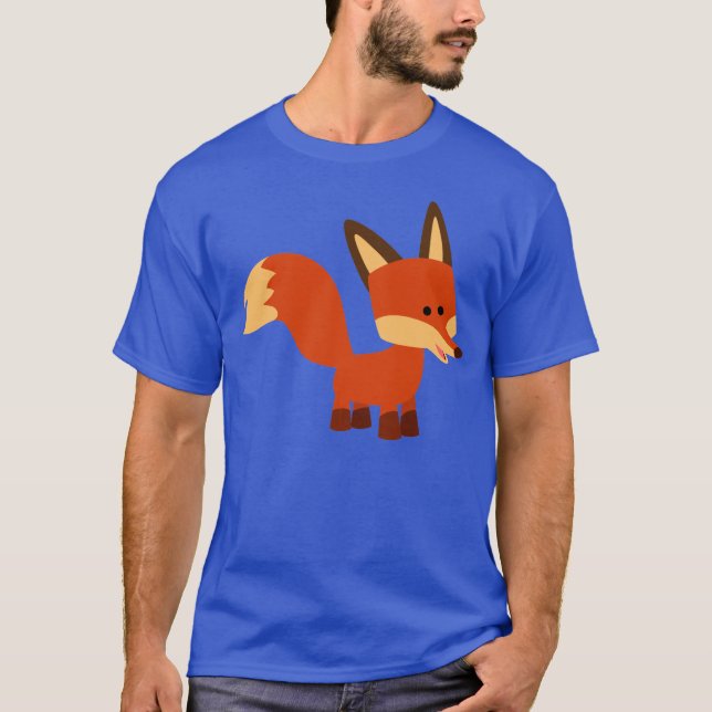 Cute Astute Cartoon Fox T-Shirt (Front)