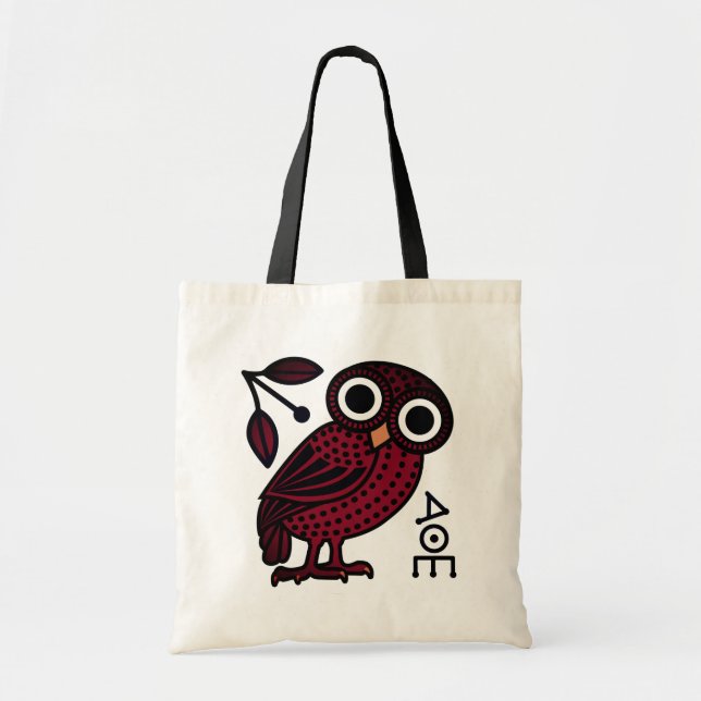 Cute Athenian Owl Tetradrachm Coin Ancient Greek Tote Bag (Front)